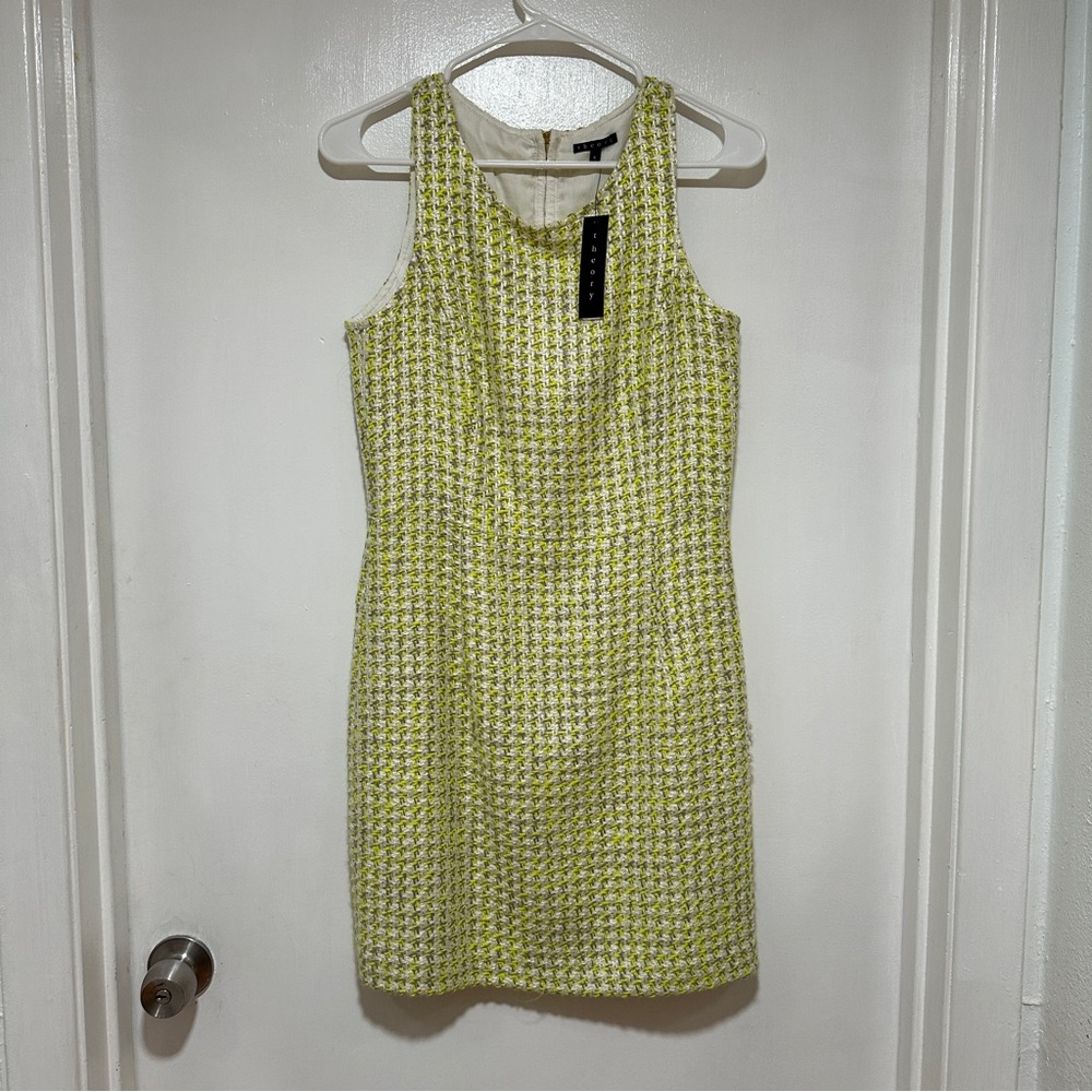 Theory sleeveless sheath dress size 6 NEW WITH TAGS.